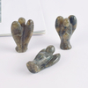 1.5 Inch Labradorite Stone Small Carved Crystal Angel Figurine