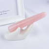 Natural Rose Quartz Wand Massage Wand for Acupuncture Therapy Stick 