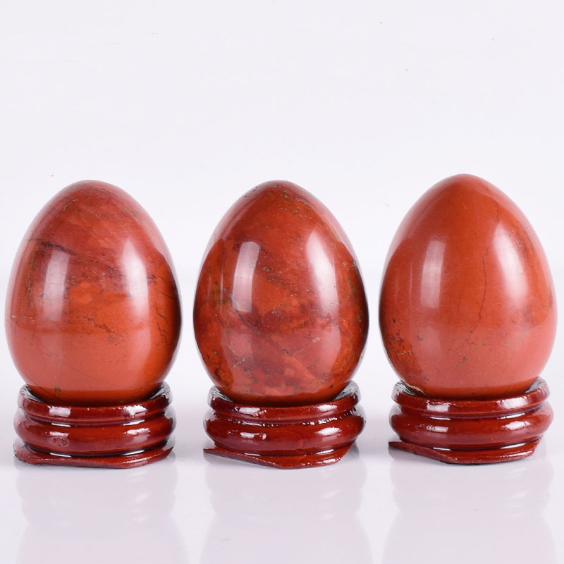 Undrilled Red Jasper Yoni Eggs Massage Jade egg to Train Pelvic Muscles Kegel Exercise