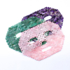 100% Natural Amethyst Jade Face Mask High Quality Relax Purple Cystal Facial Masks Face Beauty Blinder
